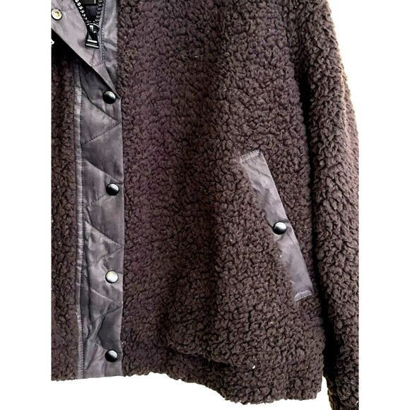 Revolve X Blank NYC Sherpa Fleece Bomber Jacket Size 2X NWT - Picture 7 of 10